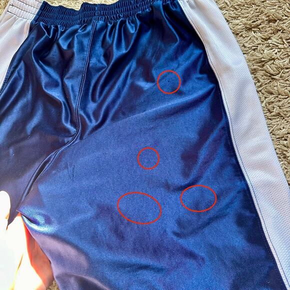 Vintage 90s Nike Navy Track Pants Snap Button Mens Size M - Picture 16 of 16